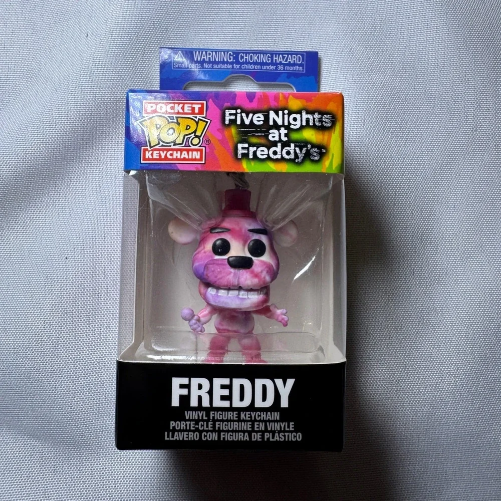 Funko Pocket Pop Keychain Five Nights at Freddys Freddy Pink Tie Dye Vinyl
